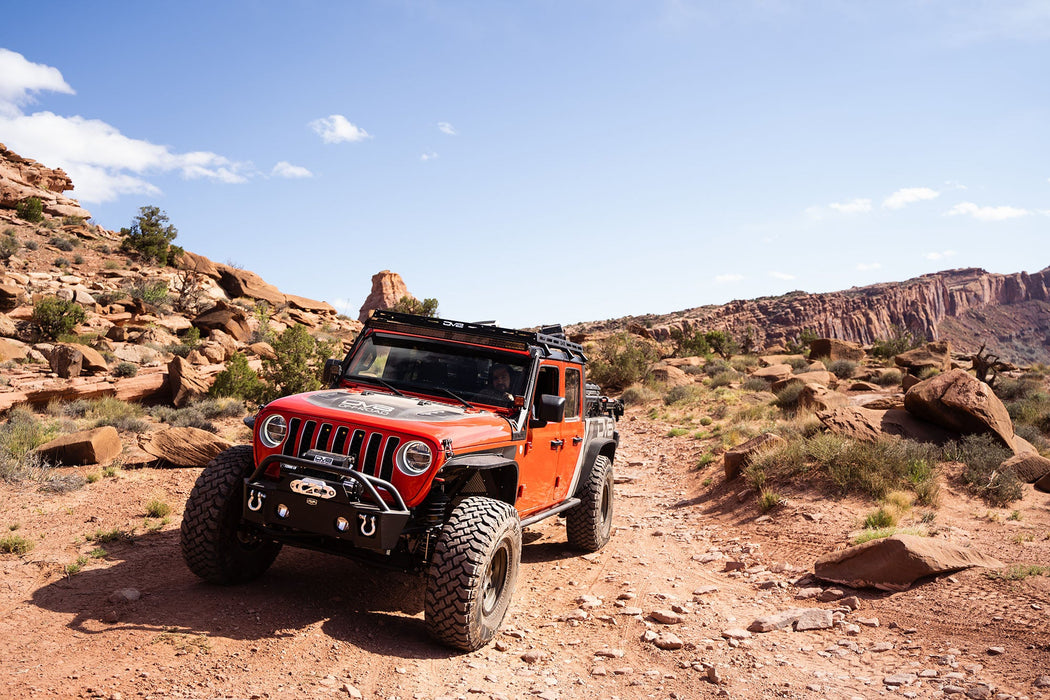 DV8 Offroad FBJL-04 Pocket Front Bumper 07-18 Jeep Wrangler JK, 18-22 Jeep Wrangler JL, and 20-Present Jeep Gladiator JT DV8 Offroad - Truck Part Superstore