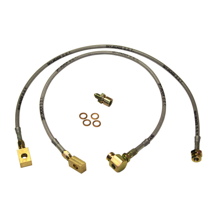 Skyjacker FBL38 Ford Stainless Steel Brake Line 83-97 Ranger 84-90 Bronco II Front Lift Height 8 Inch Pair Skyjacker - Truck Part Superstore