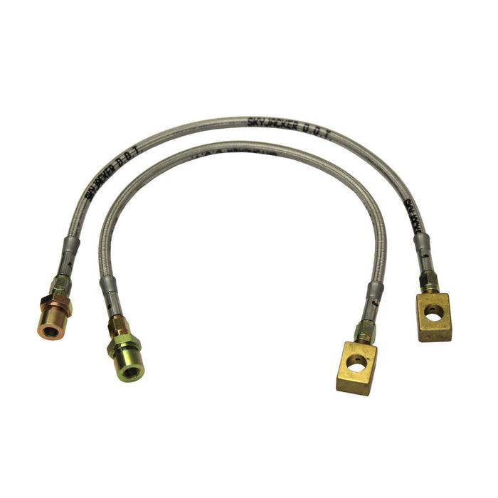 Skyjacker FBL412 Jeep Stainless Steel Brake Line 77-81 Front Lift Height 0-2.5 Inch Pair Skyjacker - Truck Part Superstore