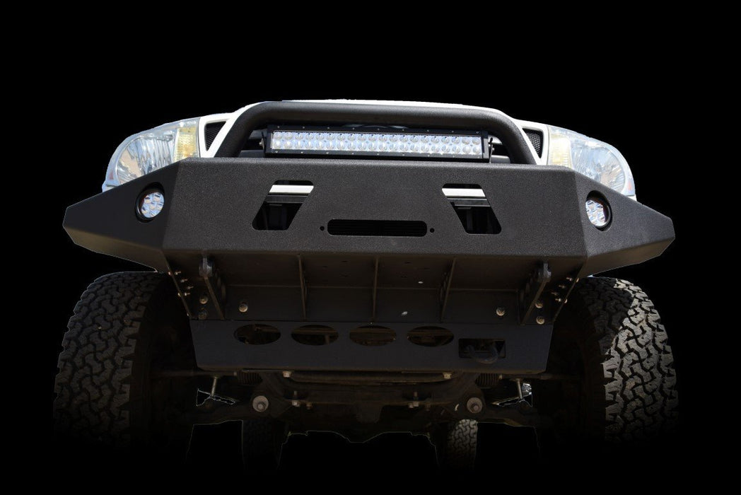 DV8 Offroad FBTT1-01 Tacoma Front Bumper Winch Ready 05-15 Toyota Tacoma Black Powdercoat DV8 Offroad - Truck Part Superstore
