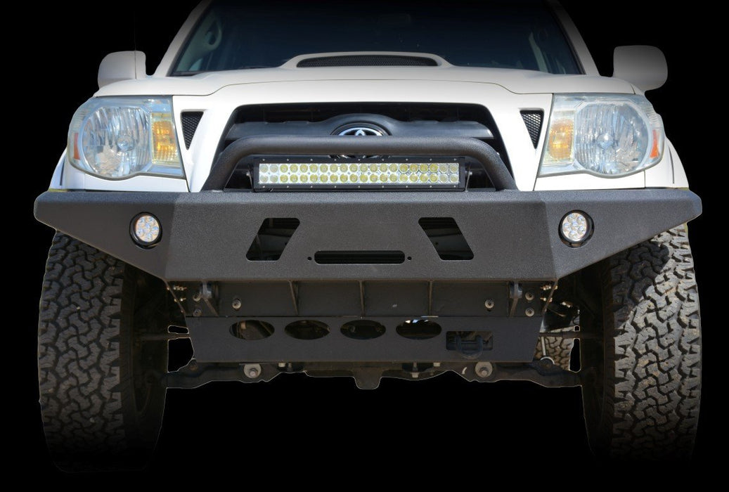DV8 Offroad FBTT1-01 Tacoma Front Bumper Winch Ready 05-15 Toyota Tacoma Black Powdercoat DV8 Offroad - Truck Part Superstore