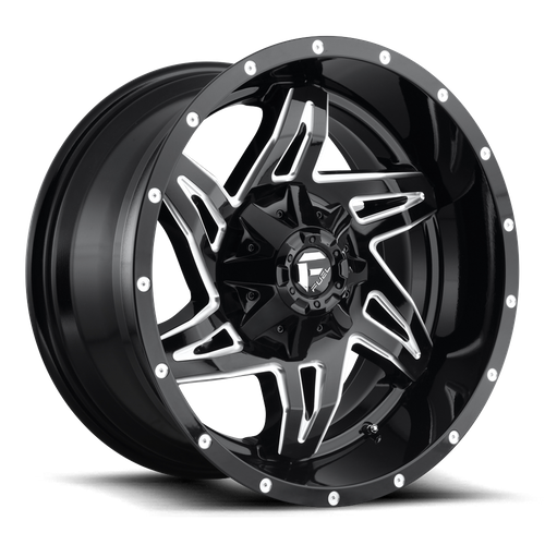 Fuel 1PC D61320902650 D613 20X9 5X4.5/5.0 GL-BLK-MIL 01MM - Truck Part Superstore