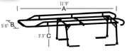 TrailFX FCLR001B 1500 Pound Capacity Multi-Fit Powder Coated Black Steel - Truck Part Superstore