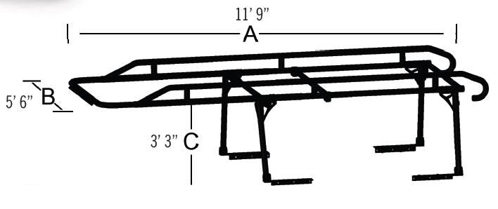 TrailFX FCLR001B 1500 Pound Capacity Multi-Fit Powder Coated Black Steel - Truck Part Superstore