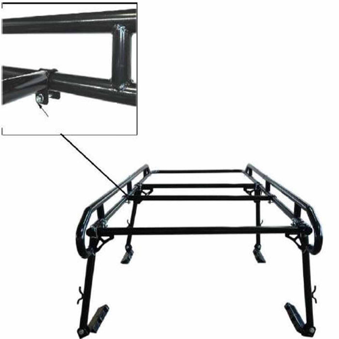 TrailFX FCRB001B Rack FCLR002B Powder Coated Black Steel - Truck Part Superstore