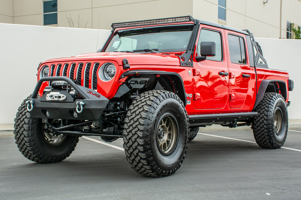 DV8 Offroad FDGL-01 Jeep Gladiator Flat Slim Fenders For 20-Present Gladiator DV8 Offroad - Truck Part Superstore