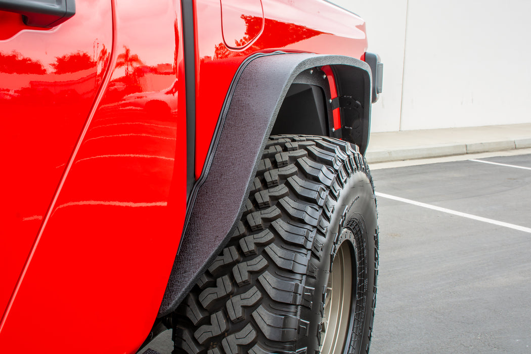 DV8 Offroad FDGL-01 Jeep Gladiator Flat Slim Fenders For 20-Present Gladiator DV8 Offroad - Truck Part Superstore