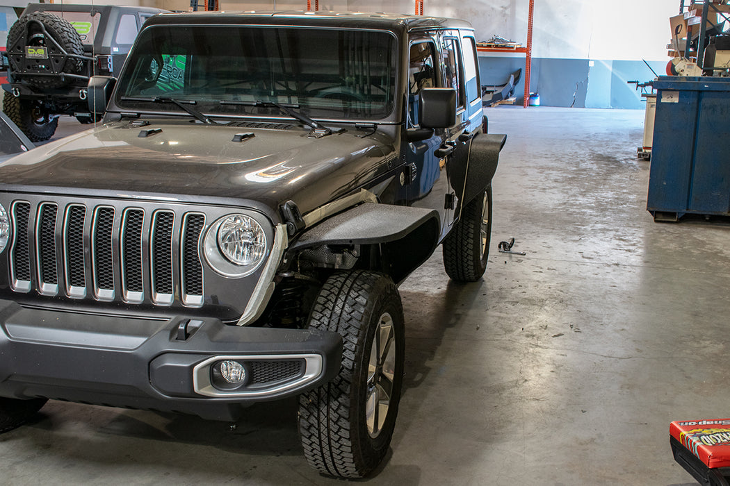 DV8 Offroad FDJL-04 Jeep JL Wide Flat Fenders Set of 4 18-Present Wrangler JL DV8 Offroad - Truck Part Superstore