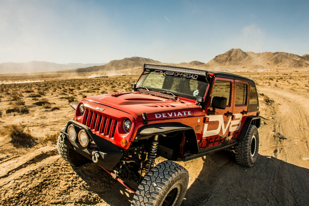 DV8 Offroad FENDB-02 Jeep JK Flat Tube Fenders Front and Rear 07-18 Wrangler JK DV8 Offroad - Truck Part Superstore