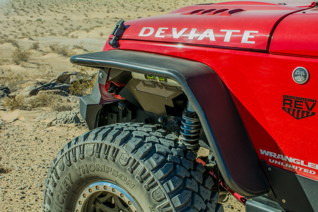 DV8 Offroad FENDB-02 Jeep JK Flat Tube Fenders Front and Rear 07-18 Wrangler JK DV8 Offroad - Truck Part Superstore