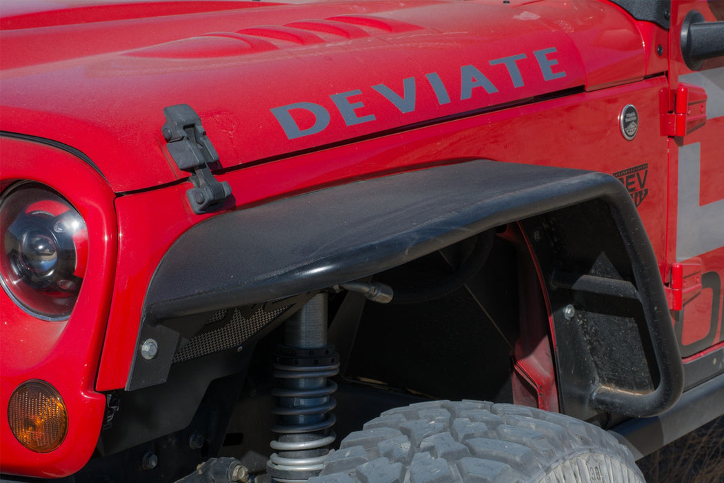 DV8 Offroad FENDB-02 Jeep JK Flat Tube Fenders Front and Rear 07-18 Wrangler JK DV8 Offroad - Truck Part Superstore