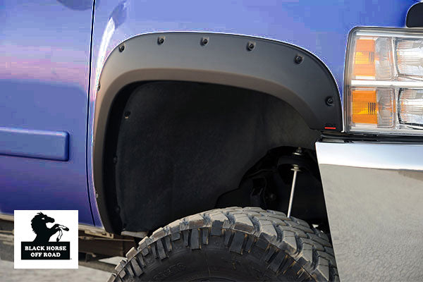 Black Horse Off Road FF-GMSIE-SM-PKT-07 Black TPO Smooth Paintable ?Pocket Style - Truck Part Superstore