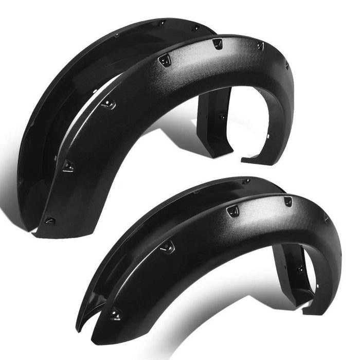 Black Horse Off Road FF-GMSIET Textured Fender Flares - Truck Part Superstore