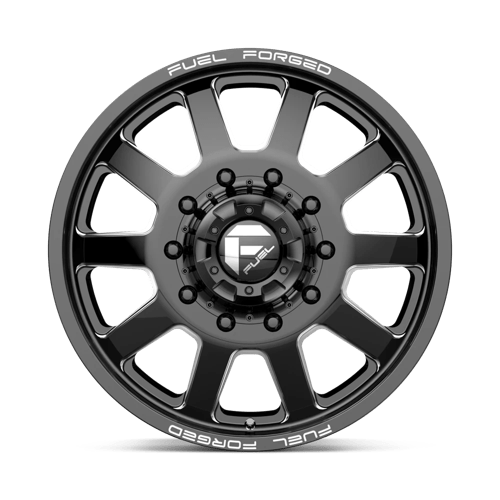 Fuel Mono DE092282A9 D09 22X8.25 10X225 MT-BLK-MIL 105MM - Truck Part Superstore