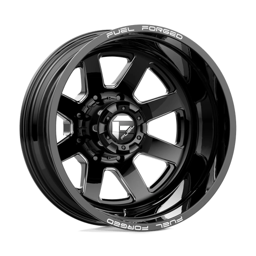 Fuel Mono DE0922829235 D09 22X8.25 8X200 MT-BLK-MIL -202MM - Truck Part Superstore