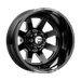 Fuel Mono DE0922829235 D09 22X8.25 8X200 MT-BLK-MIL -202MM - Truck Part Superstore