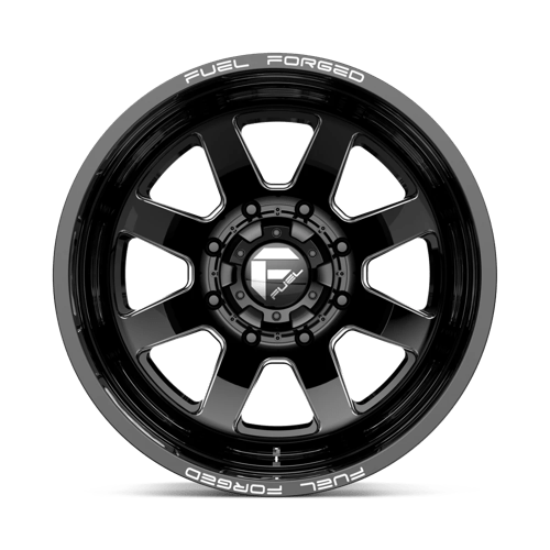 Fuel Mono DE0922829235 D09 22X8.25 8X200 MT-BLK-MIL -202MM - Truck Part Superstore