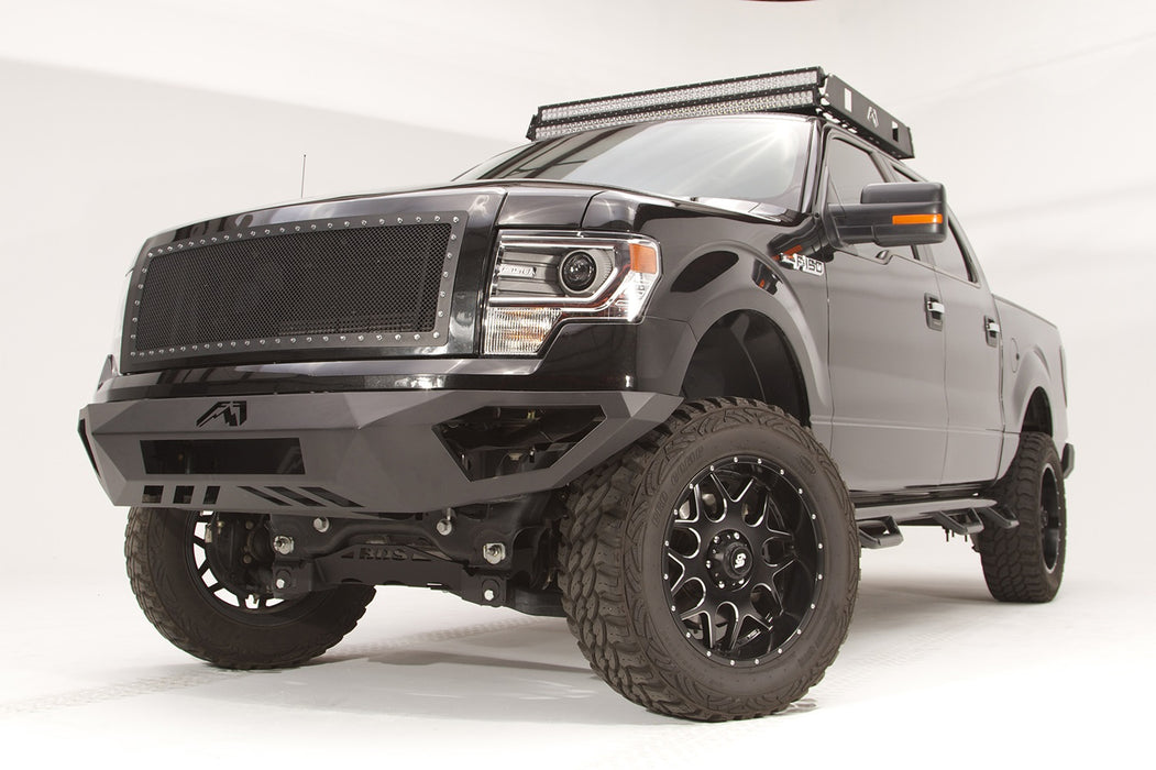 Fab Fours FF09-D1951-1 Vengeance Front Bumper; 2 Stage Black Powder Coated; No Guard; - Truck Part Superstore