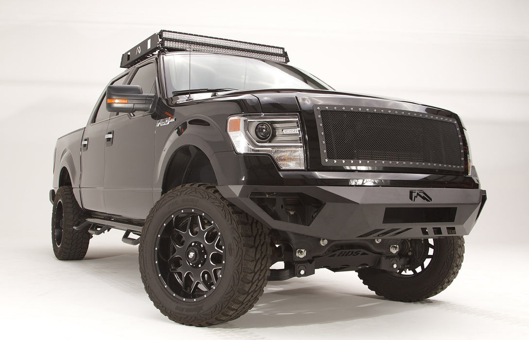 Fab Fours FF09-D1951-1 Vengeance Front Bumper; 2 Stage Black Powder Coated; No Guard; - Truck Part Superstore