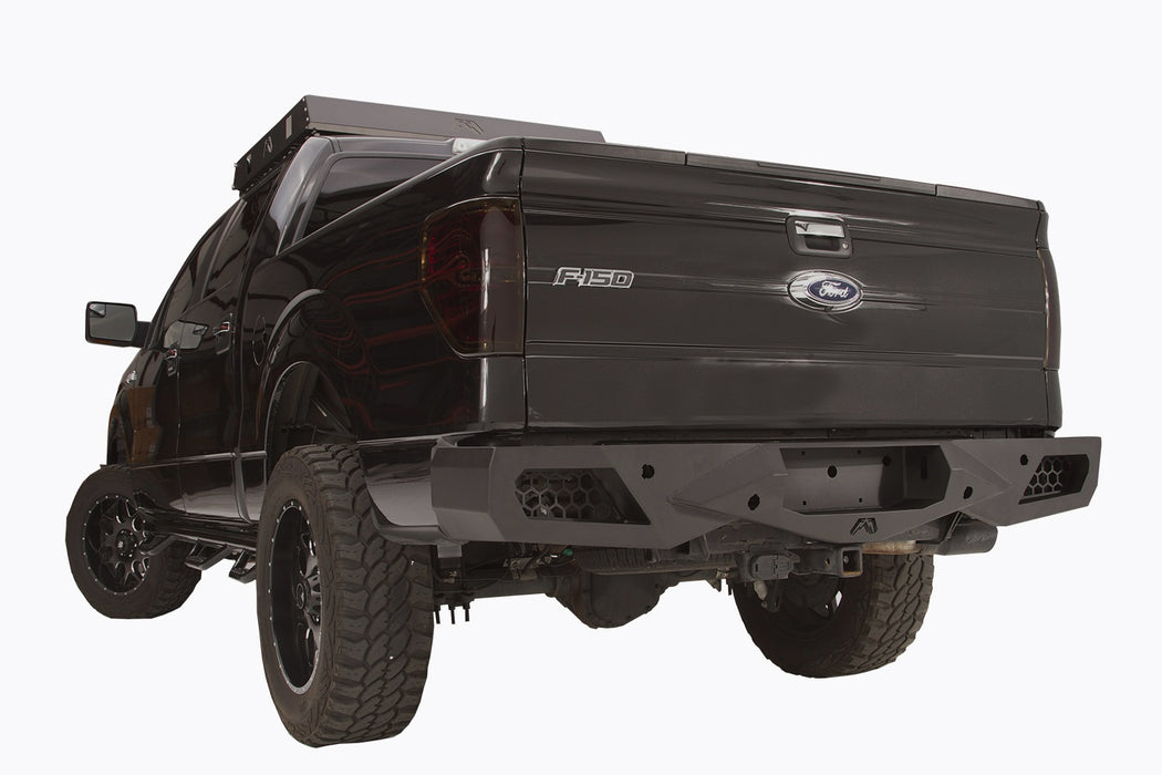 Fab Fours FF09-E1751-1 Vengeance Rear Bumper; 2 Stage Black Powder Coated; - Truck Part Superstore