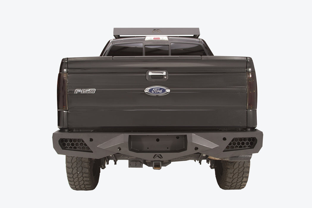 Fab Fours FF09-E1751-1 Vengeance Rear Bumper; 2 Stage Black Powder Coated; - Truck Part Superstore