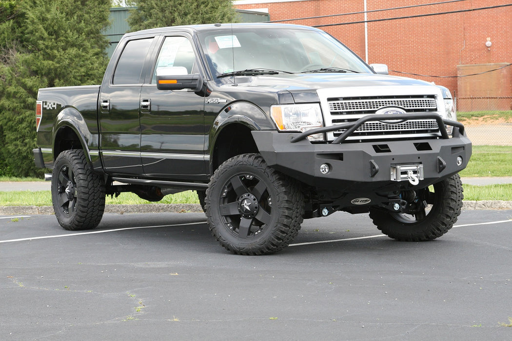 Fab Fours FF09-H1952-1 Premium Heavy Duty Winch Front Bumper - Truck Part Superstore