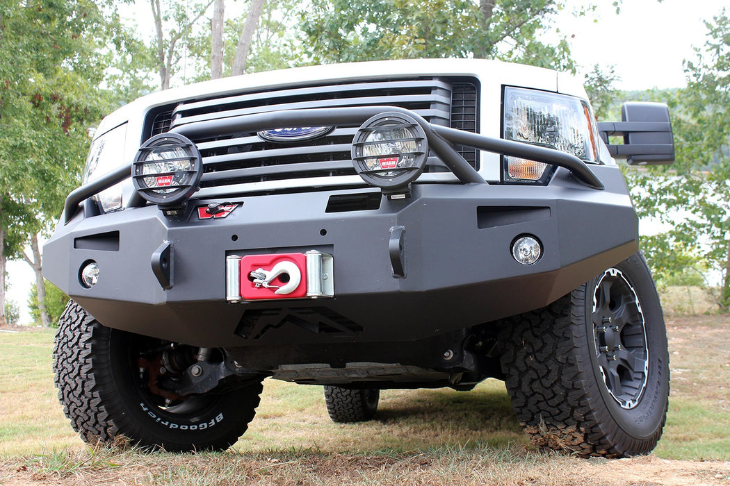 Fab Fours FF09-H1952-B Premium Heavy Duty Winch Front Bumper - Truck Part Superstore