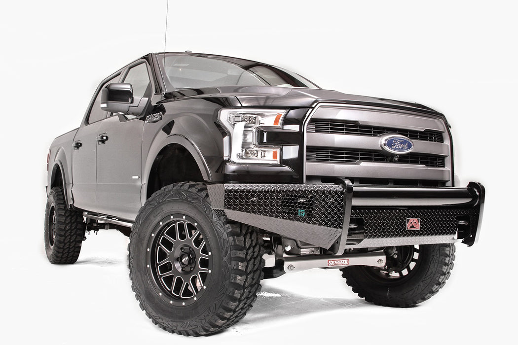 Fab Fours FF09-K1961-1 Black Steel Front Ranch Bumper - Truck Part Superstore