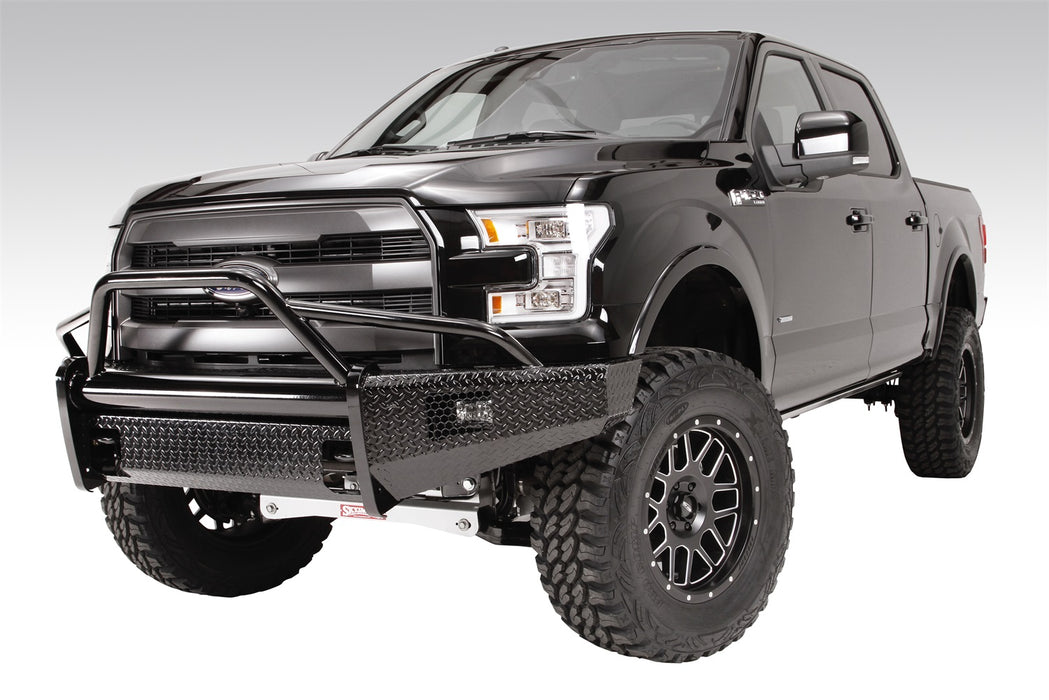 Fab Fours FF09-K1962-1 Black Steel Front Ranch Bumper - Truck Part Superstore