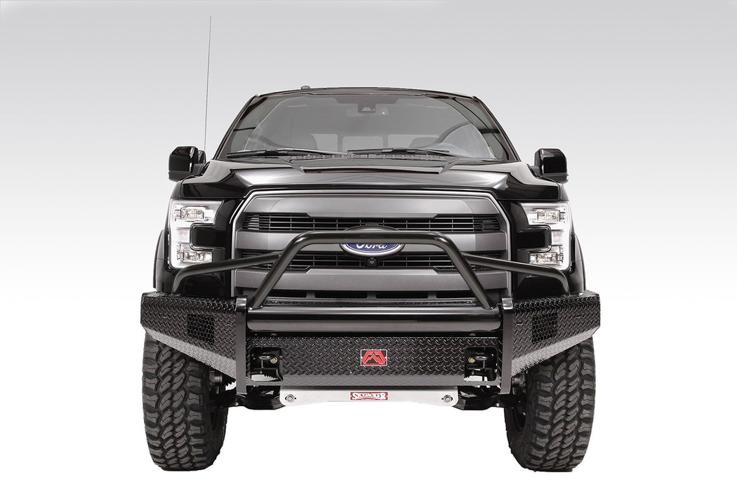Fab Fours FF09-K1962-1 Black Steel Front Ranch Bumper - Truck Part Superstore