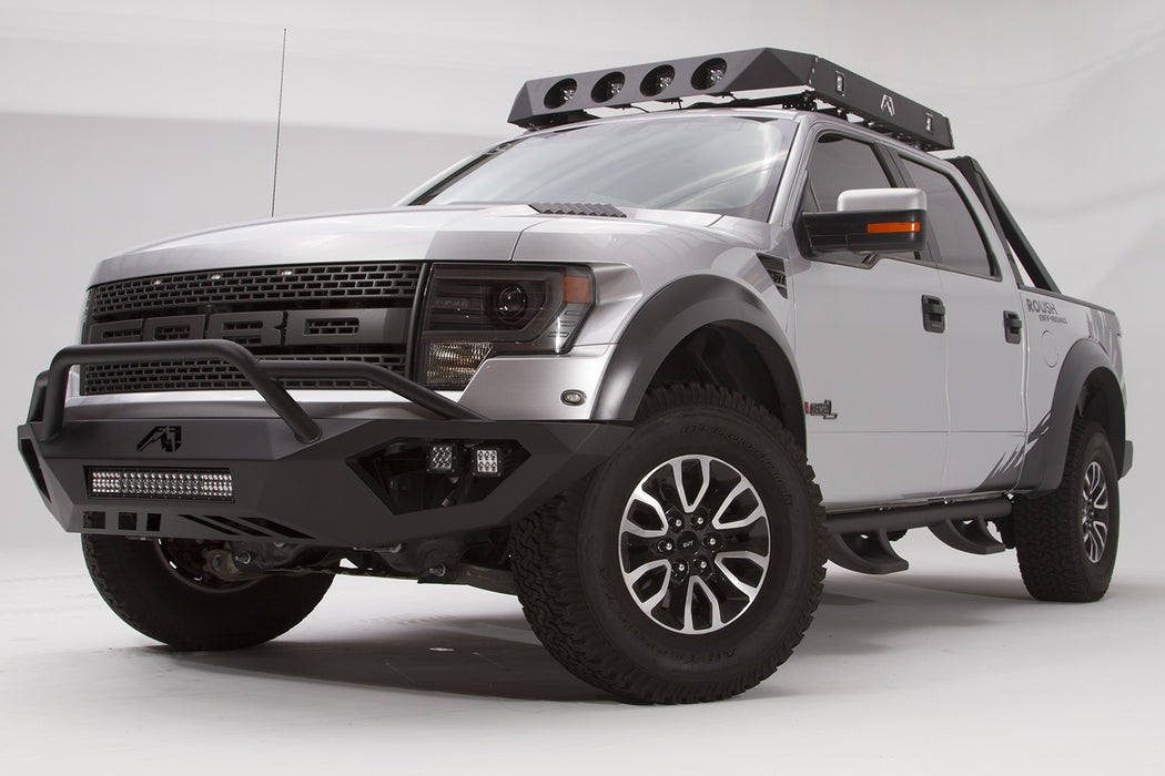 Fab Fours FF10-D1962-1 Vengeance Front Bumper; 2 Stage Black Powder Coated; Pre-Runner; - Truck Part Superstore