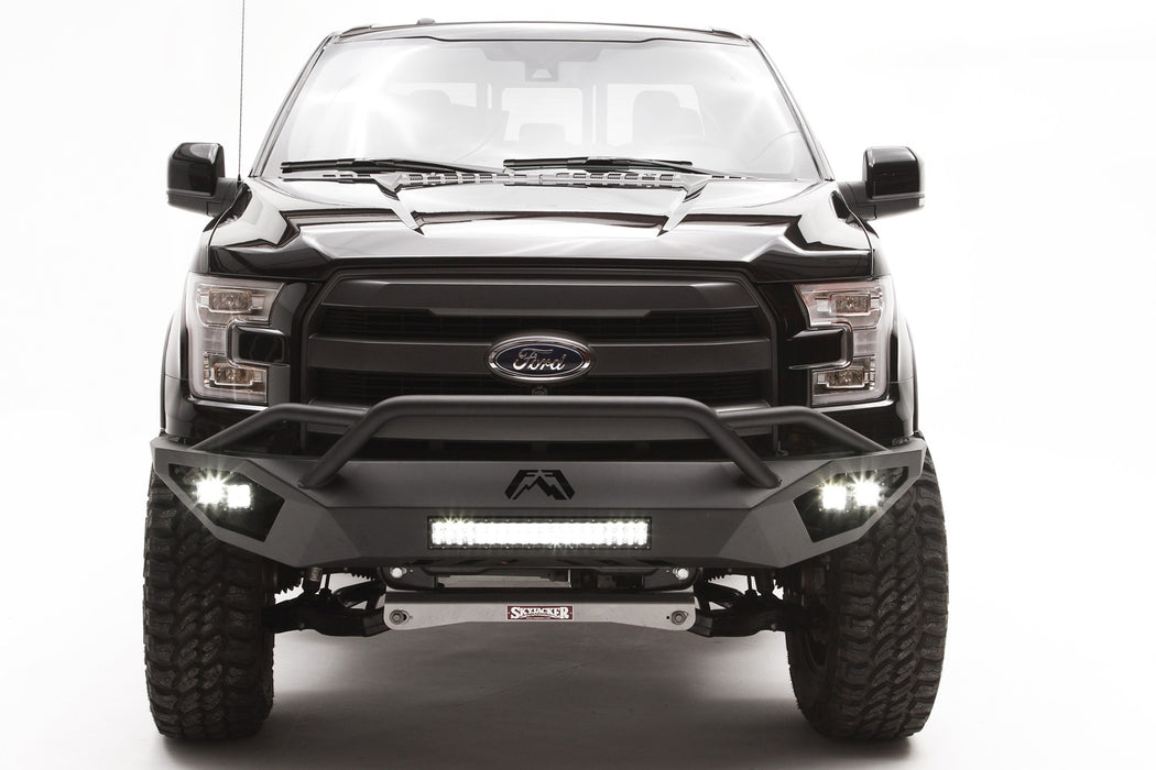 Fab Fours FF15-D3252-B Vengeance Front Bumper; Uncoated/Paintable; Pre-Runner; [AWSL]; - Truck Part Superstore