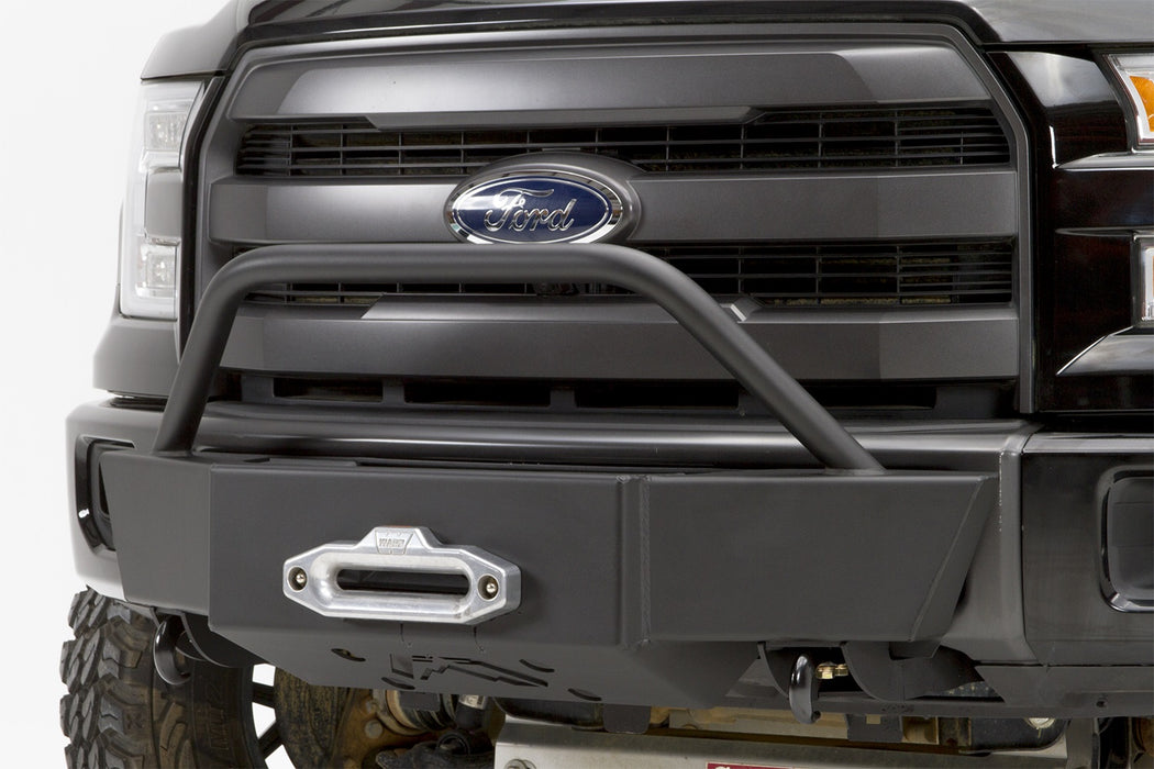 Fab Fours FF15-N3250-1 Winch Mount; Powder Coated; w/Full Grill Guard And Tow Hooks; - Truck Part Superstore