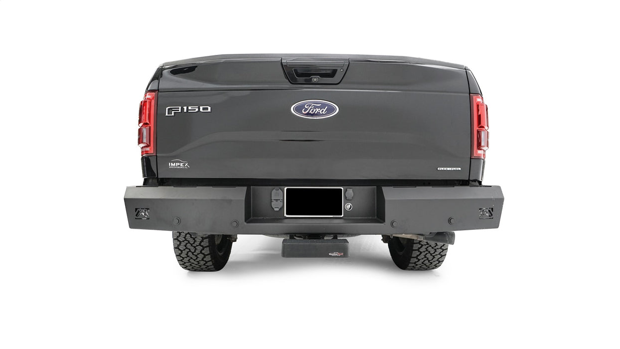 Fab Fours FF15-RT3250-1 Red Steel Rear Bumper; - Truck Part Superstore