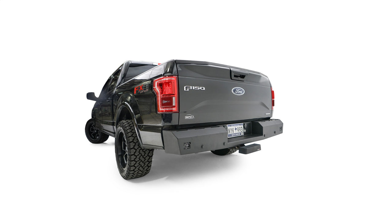 Fab Fours FF15-RT3250-1 Red Steel Rear Bumper; - Truck Part Superstore