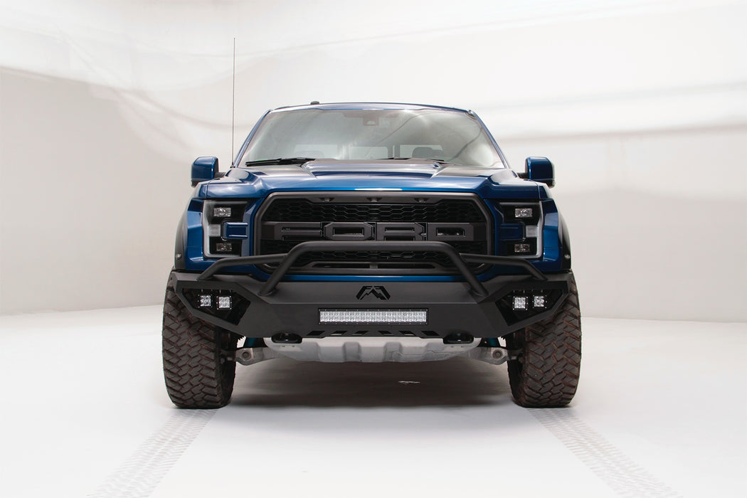 Fab Fours FF17-D4352-B Vengeance Front Bumper; Uncoated/Paintable; w/Pre-Runner Guard; [AWSL]; - Truck Part Superstore