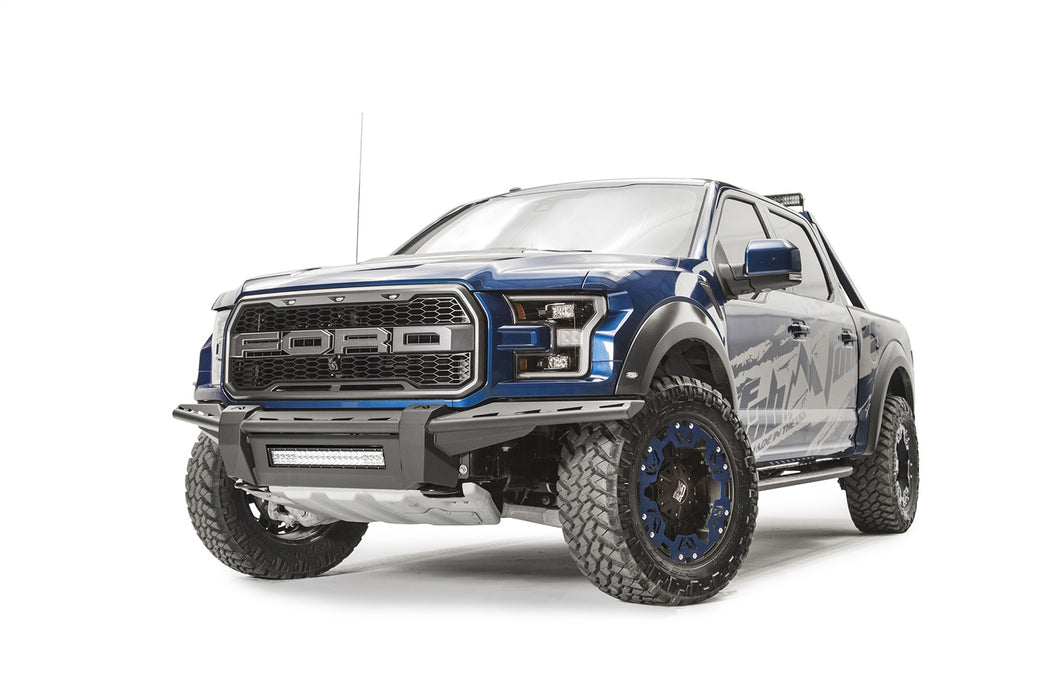 Fab Fours FF17-D4371-B Aero Front Bumper; Uncoated/Paintable; w/o Guard; [AWSL]; - Truck Part Superstore