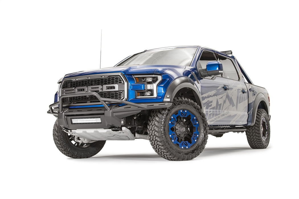 Fab Fours FF17-D4372-B Aero Front Bumper; Uncoated/Paintable; w/Pre-Runner Guard; [AWSL]; - Truck Part Superstore