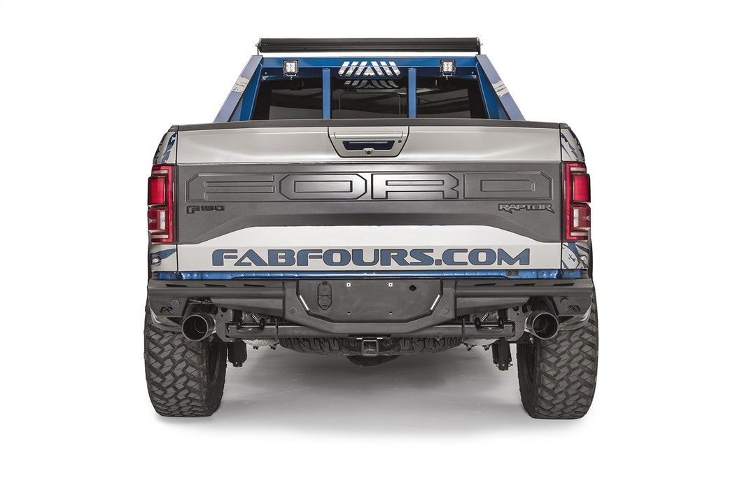 Fab Fours FF17-E4371-1 Aero Rear Bumper; 2 Stage Black Powder Coated; - Truck Part Superstore