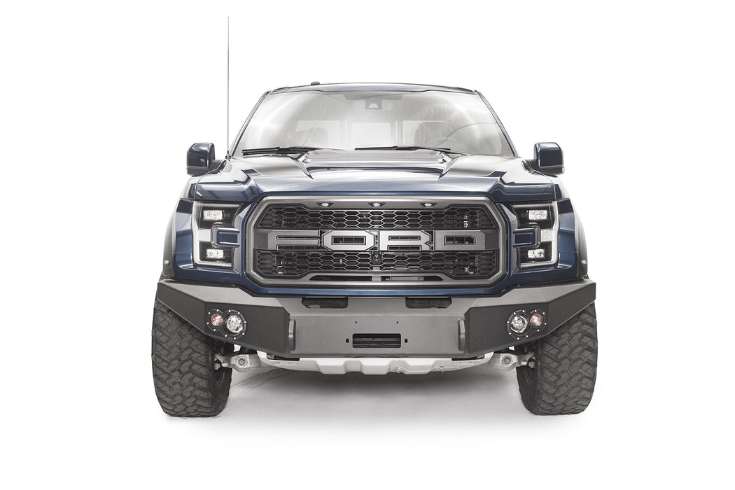 Fab Fours FF17-H4351-1 Premium Winch Front Bumper; 2 Stage Black Powder Coated; w/No Guard; - Truck Part Superstore