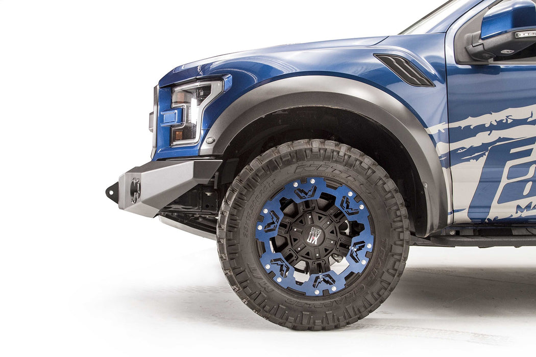 Fab Fours FF17-H4351-1 Premium Winch Front Bumper; 2 Stage Black Powder Coated; w/No Guard; - Truck Part Superstore