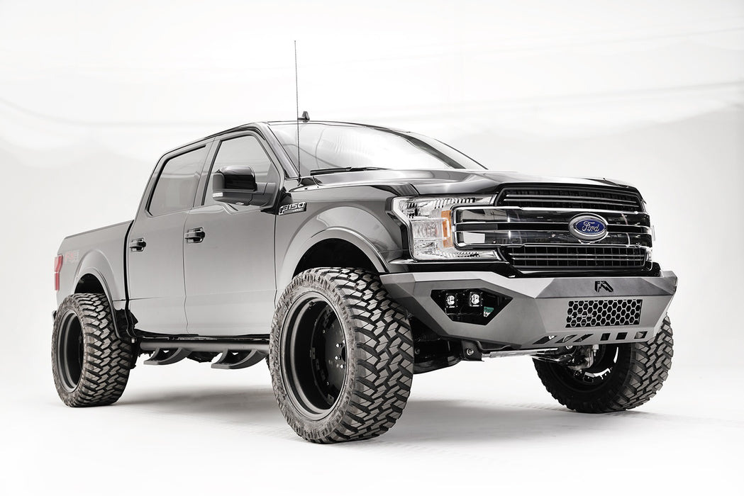 Fab Fours FF18-D4551-B Vengeance Front Bumper; Uncoated/Paintable; w/o Guard; [AWSL]; - Truck Part Superstore