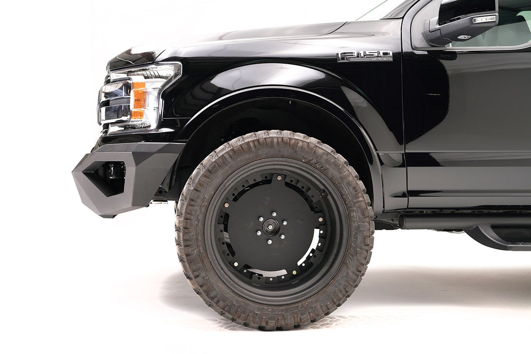 Fab Fours FF18-D4551-1 Vengeance Front Bumper; 2 Stage Black Powder Coated; w/o Guard; - Truck Part Superstore