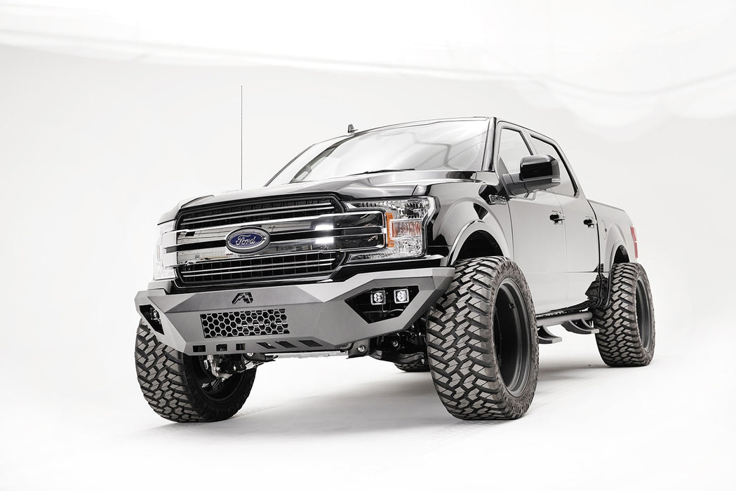 Fab Fours FF18-D4551-B Vengeance Front Bumper; Uncoated/Paintable; w/o Guard; [AWSL]; - Truck Part Superstore
