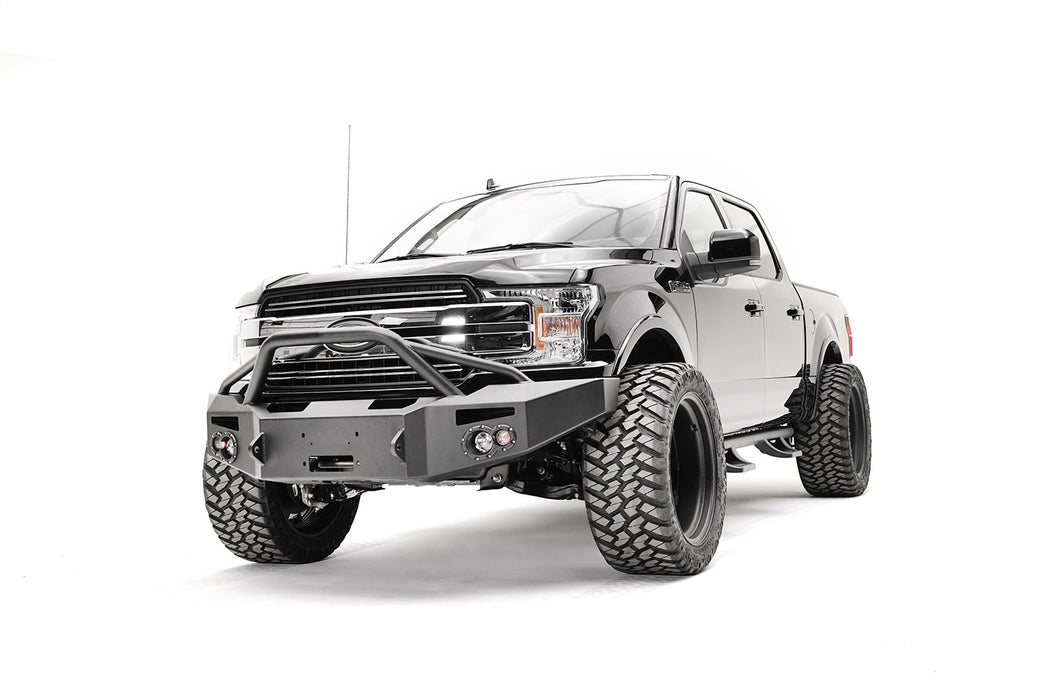 Fab Fours FF18-H4552-1 Premium Winch Front Bumper; w/Pre-Runner Guard; - Truck Part Superstore