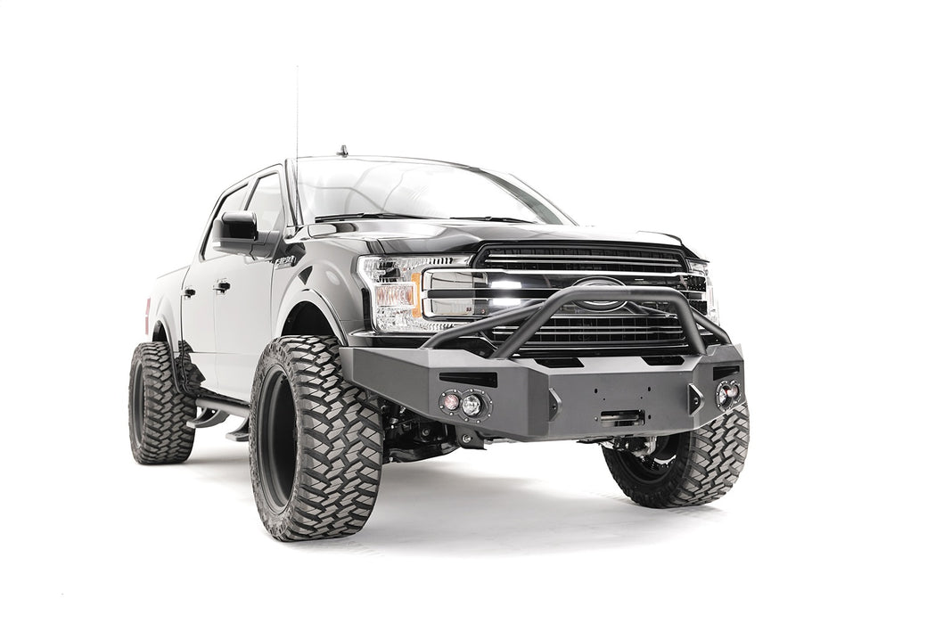 Fab Fours FF18-H4552-1 Premium Winch Front Bumper; w/Pre-Runner Guard; - Truck Part Superstore