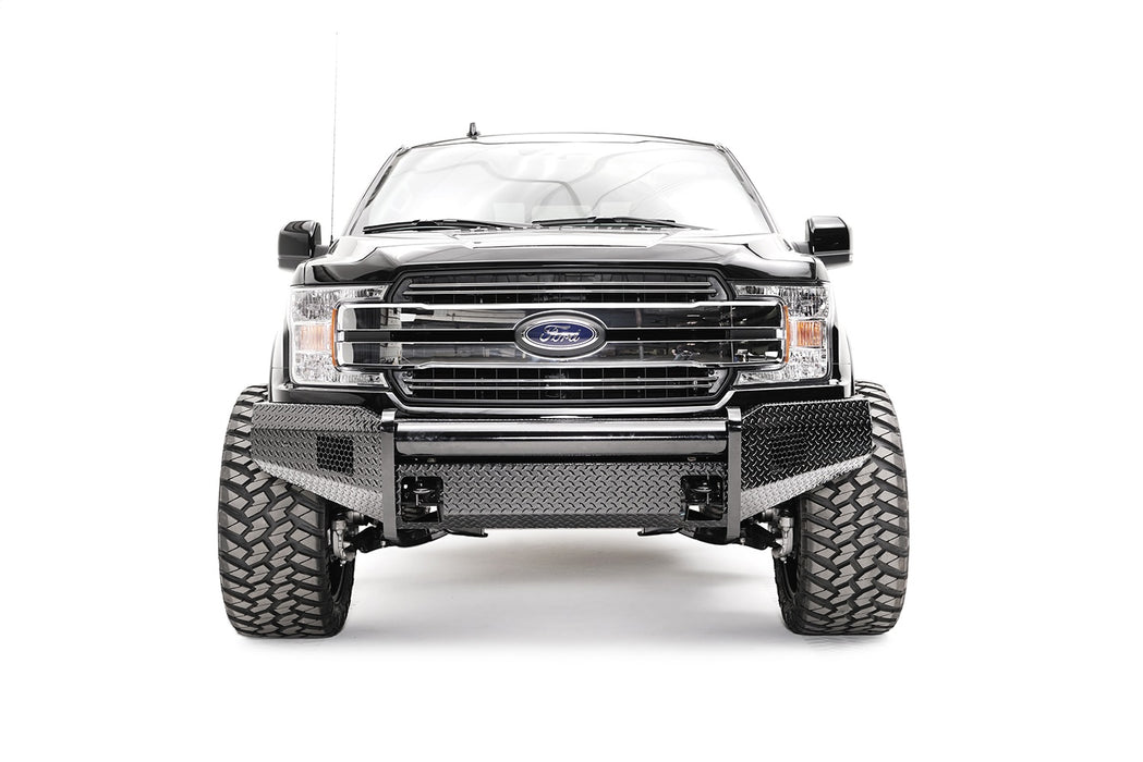 Fab Fours FF18-K4561-1 Black Steel Front Bumper; 2 Stage Black Powder Coated; w/o Guard; - Truck Part Superstore
