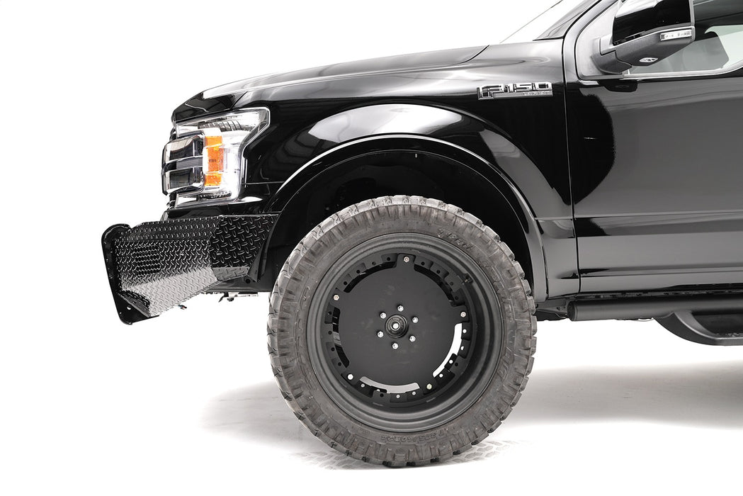 Fab Fours FF18-K4561-1 Black Steel Front Bumper; 2 Stage Black Powder Coated; w/o Guard; - Truck Part Superstore