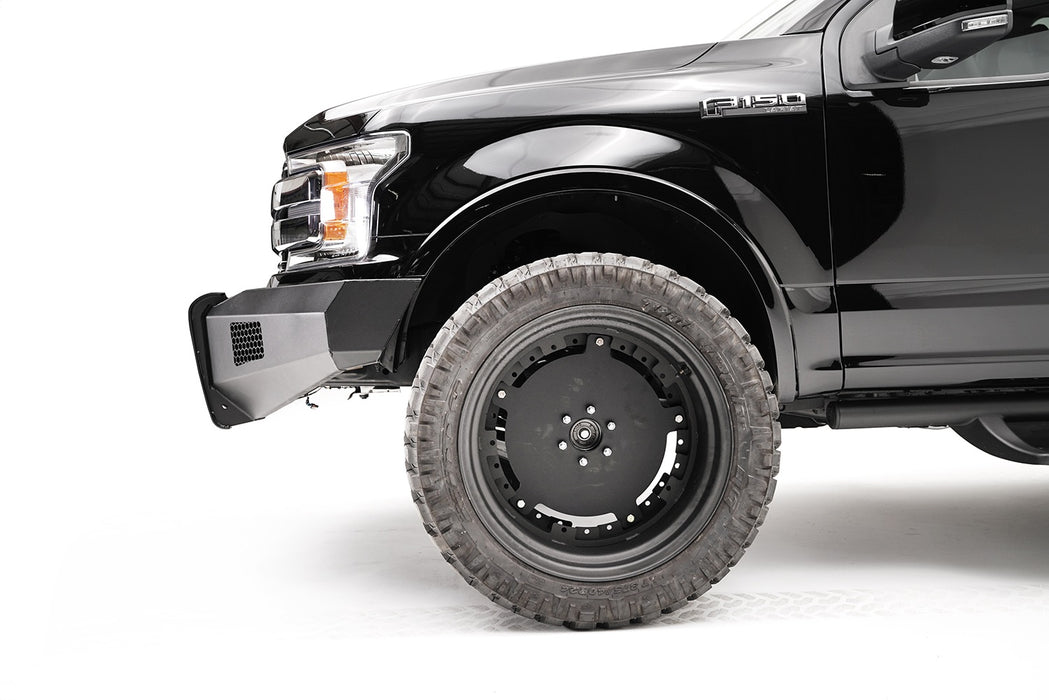 Fab Fours FF18-R4561-1 Elite Front Bumper; 2 Stage Black Powder Coated; w/o Guard; - Truck Part Superstore
