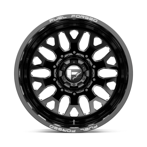 Fuel Mono DE192282A935 D19 22X8.25 10X225 GL-BLK-MIL -202MM - Truck Part Superstore